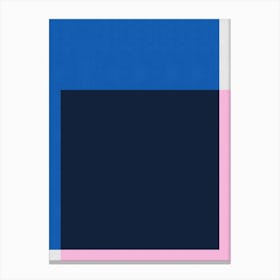 Pink and blue geometry 2 Canvas Print