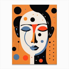 Abstract Portrait Of A Woman 20 Canvas Print