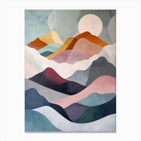 Abstract Mountain Landscape 4 Canvas Print