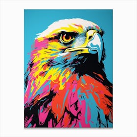 Andy Warhol Style Bird Hawk 2 Canvas Print