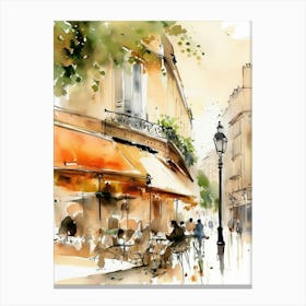 Watercolor Of Paris 8 Canvas Print