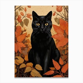 Autumn Cat 3 Canvas Print