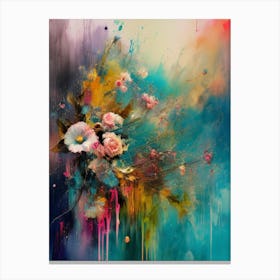 Abstract Of Flowers Canvas Print