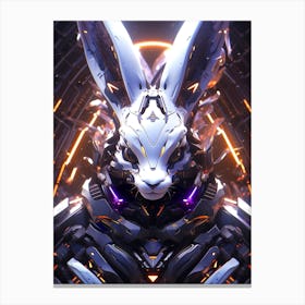 Futuristic Rabbit Canvas Print