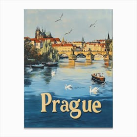 Aihrgdesign A Mid Century Modern Travel Poster For Prague Sho Fbf0d672 437f 4d8d 93a3 63e640fd8337 1 Canvas Print