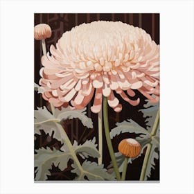 Flower Illustration Chrysanthemum 3 Canvas Print