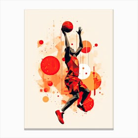 Basketball Player print Canvas Print