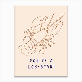 Lobster Star Lob-Star Canvas Print