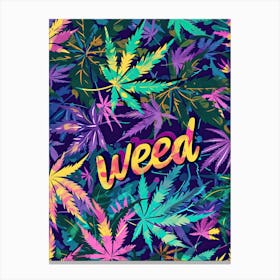 Weed in Full Bloom Canvas Print