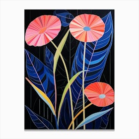 Gerbera Daisy 3 Hilma Af Klint Inspired Flower Illustration Canvas Print