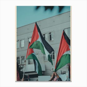 Palestinian Flags 1 Canvas Print