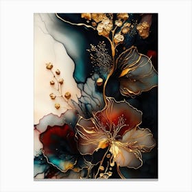 Elegant Flower Abstract Canvas Print