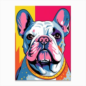 Pop Art French Bulldog 1 Canvas Print