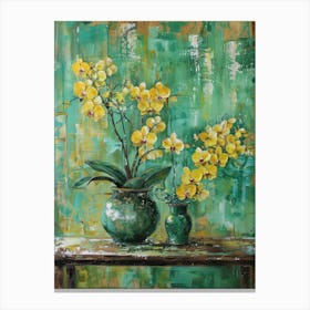 Yellow Orchids 4 Canvas Print