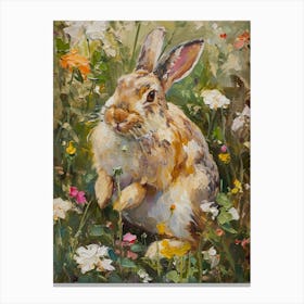 Netherland Dwarf Rabbit Painting 1 Canvas Print