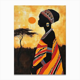 Boho Chronicles |The African Woman Series Canvas Print