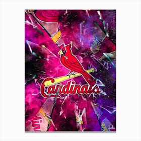 St Louis Cardinals Baseball Poster Canvas Print