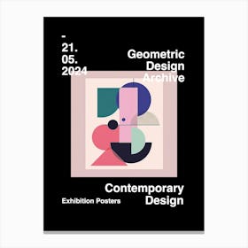 Geometric Design Archive Poster 41 Canvas Print