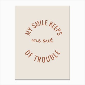 My Smile Canvas Print