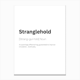 Stranglehold Definition Meaning Canvas Print