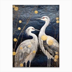 Two Cranes 3 Canvas Print