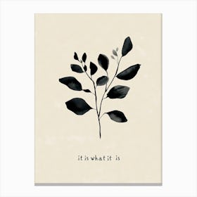 It is what it is Canvas Print