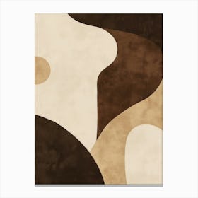 Brown Tones Geometric 2 Canvas Print