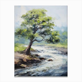 Tree By The River 1 Canvas Print