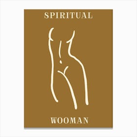 Spiritual Wooman Canvas Print