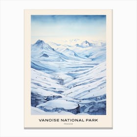 Vanoise National Park France 4 Poster Canvas Print