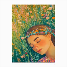 Dreaming Girl 1 Canvas Print