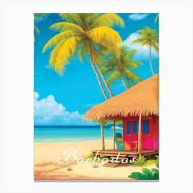 Barbados Beach Canvas Print