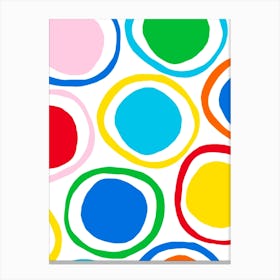 Colorful Circles Canvas Print