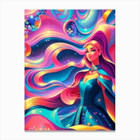 Girl From Space Canvas Print