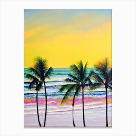 Delray Beach, Florida Bright Abstract Canvas Print