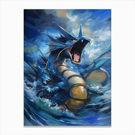 Gyarados Pokemon Anime Manga Japan Poster 1 Canvas Print