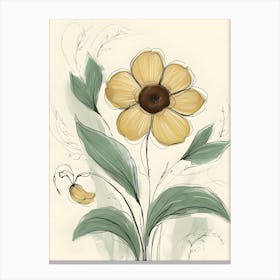 Yellow Flower 4 Canvas Print