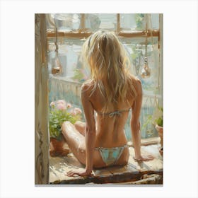 Girl In A Bikini 2 Canvas Print
