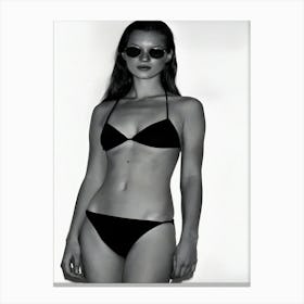 Model Kate Moss Calvin Klein Resort 1993 Rtw, New York Canvas Print