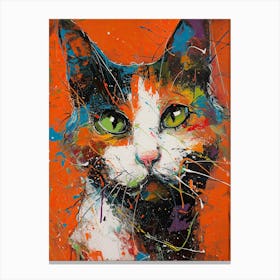 Cat Painting Canvas Print