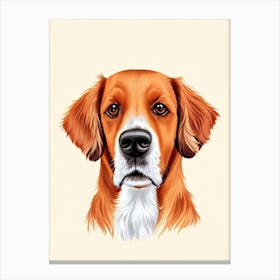 English Setter Illustration dog Canvas Print