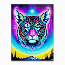 Psychedelic Tiger 1 Canvas Print