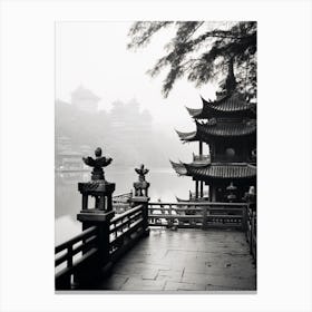 Chongqing, China, Black And White Old Photo 2 Canvas Print