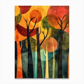 Trees In The Forest 7 Canvas Print