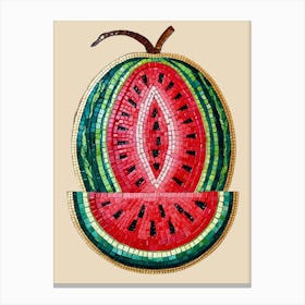 Watermelon Mosaic 1 Canvas Print