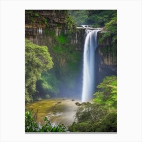 Marojejy National Park Waterfall, Madagascar Realistic Photograph (2) Canvas Print