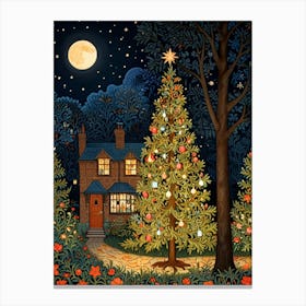 William Morris Christmas In The Woods Canvas Print