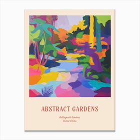 Colourful Gardens Bellingrath Gardens Usa 4 Red Poster Canvas Print