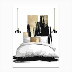 Black Bedroom Furniture Sets Home Design Ideas Canvas Print