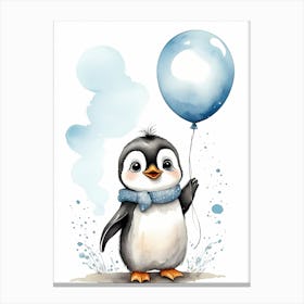 Adorable Chibi Baby Penguin (15) Canvas Print